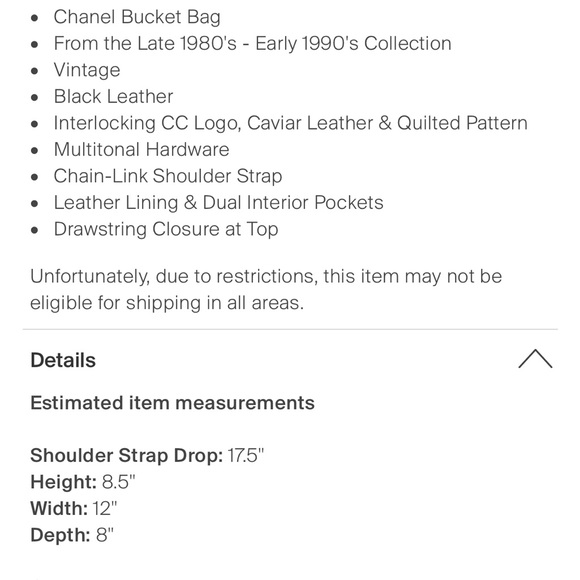 Chanel bucket bag with gold chain strap - Picture 11 of 15